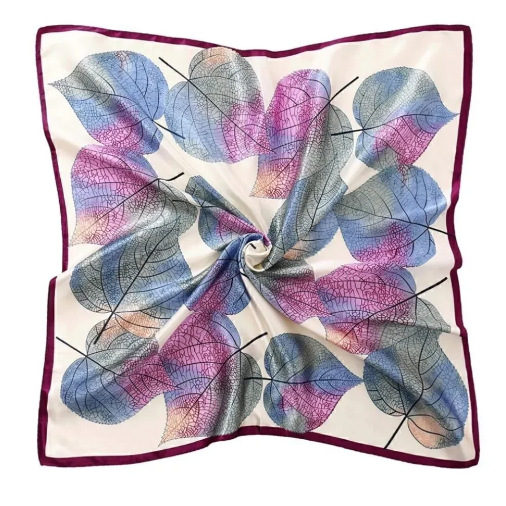 Painted leaf Silky Scarf
